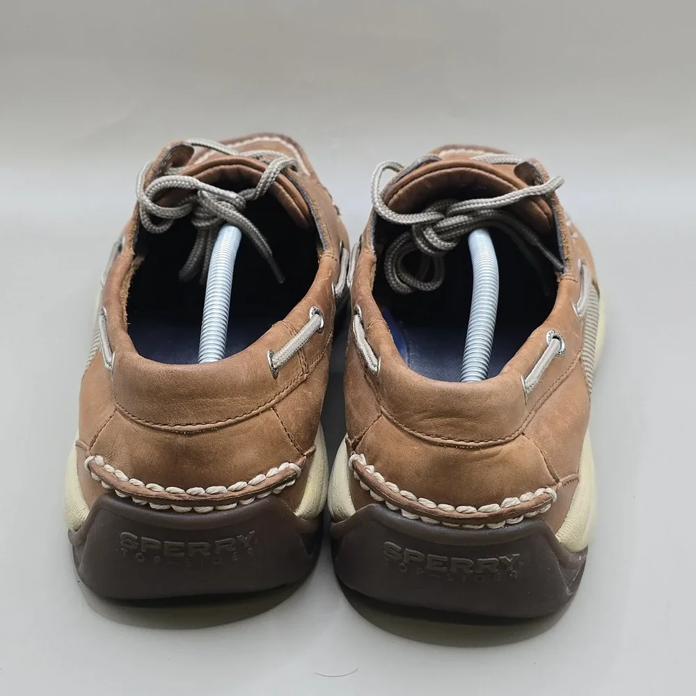 Sperry Top-Sider Intrepid 2 Eye Brown‎ Leather Boat Shoes 0276308 Men Size US 13